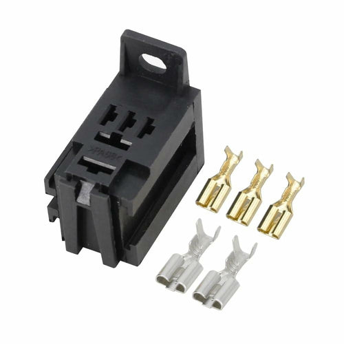 CNLW 4Pin 12V/24V 30A Violet Automotive Relay Modified Nylon Flame Retardant by Deal US