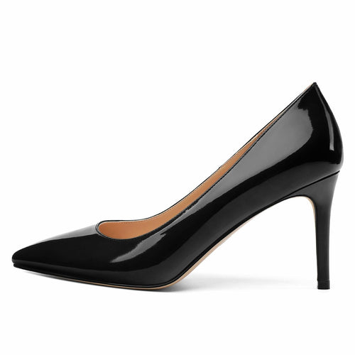 MisaeMila Women's Patent Pumps Stilettos 3Inch Heels Black Size 10 by Deal US
