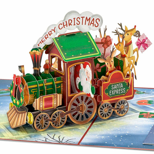 POPWOW Christmas Tree 3D Pop Up Card 5x7 with Envelope & Message Note by Deal US