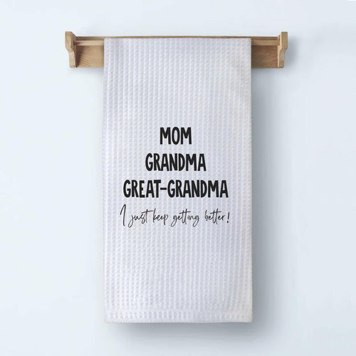 XUISWELL Grandma Gifts Kitchen Towels Great Grandma 16x24 Inch by Deal US
