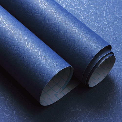 Safiyya 17.3x78.7in Teal Silk Textured Peel Stick Wallpaper Vinyl Roll by Deal US