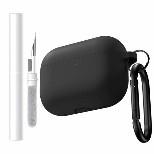 Brujula Silicone Case for AirPods Pro 3rd Gen 2025 Black Protective Cover by Deal US