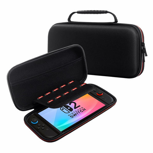 VGBUS Hard Carrying Case for Nintendo Switch 2 2025 Black Nylon Pockets by Deal US