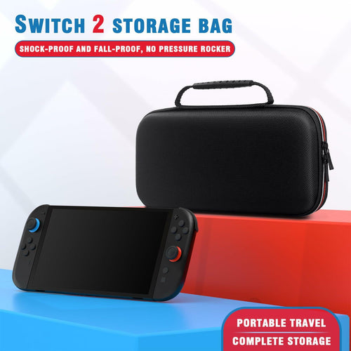 VGBUS Hard Carrying Case for Nintendo Switch 2 2025 Black Nylon Pockets by Deal US