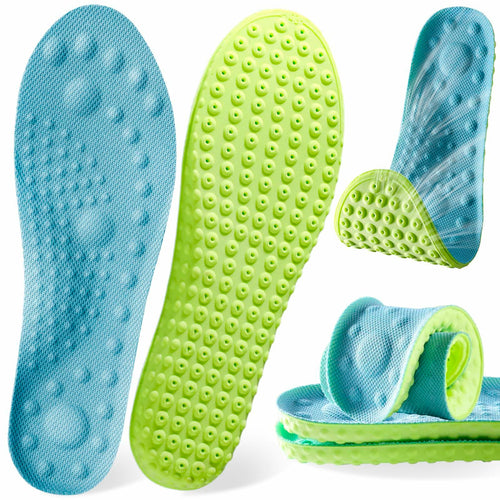 MARRDO 4D Cloud Soles Insoles Soft Shock Arch Support Blue Men 10-11 Women 11.5 by Deal US