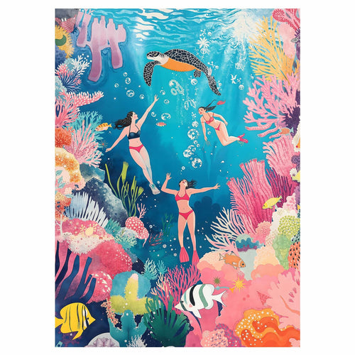 Graphinee 1000pcs Undersea World Jigsaw Puzzle Colorful Animals Paper by Deal US