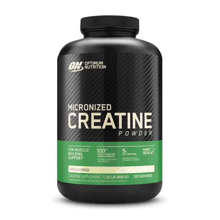 Optimum Nutrition Micronized Creatine Powder, 1.32 lb (600 g) by Price Is Right Miami