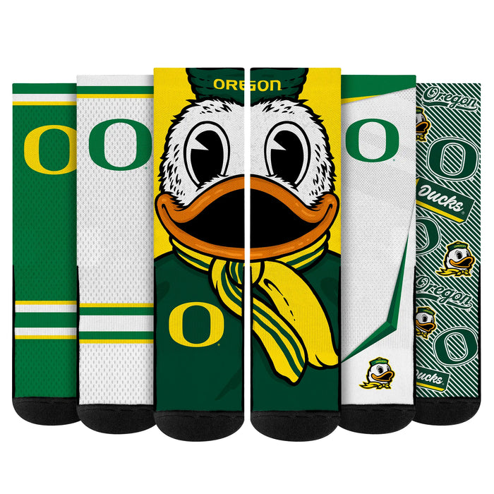 Oregon Ducks - Super Fan Bundle 5-Pack by Rock 'Em Socks