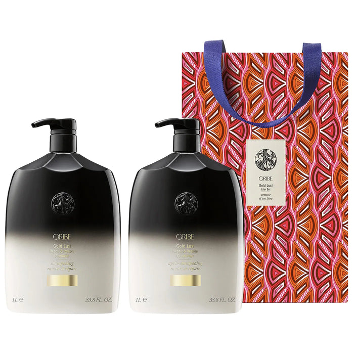 Oribe Gold Lust Liter Set (Limited Edition, $366 value) by Nava Beauty