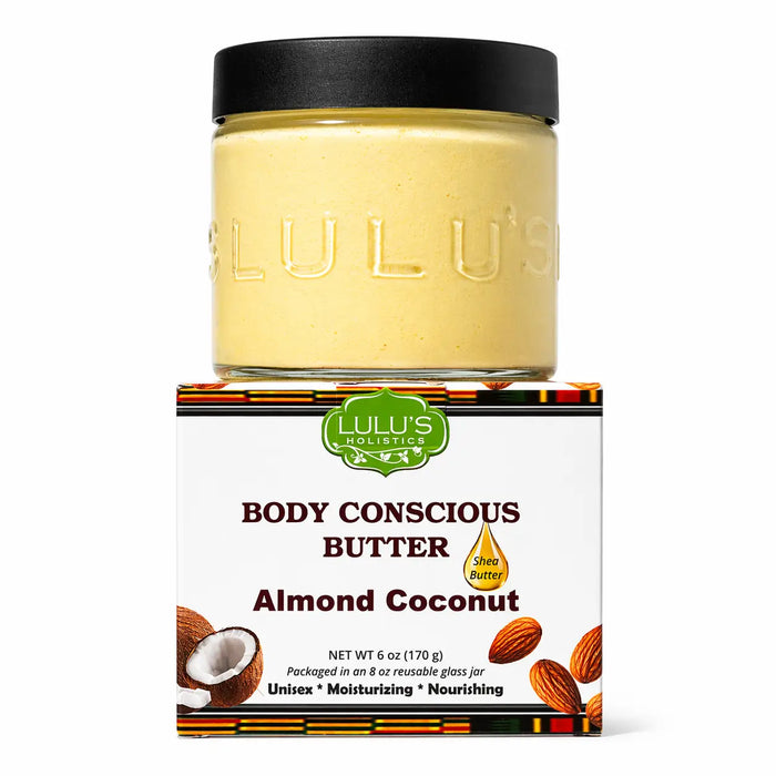 Original Almond Coconut Whipped Body Butter – Intense Hydration for Dry Skin by Lulu’s Holistics
