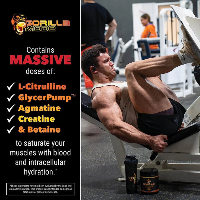 Gorilla Mind Gorilla Mode Pre-Workout, 40 Servings