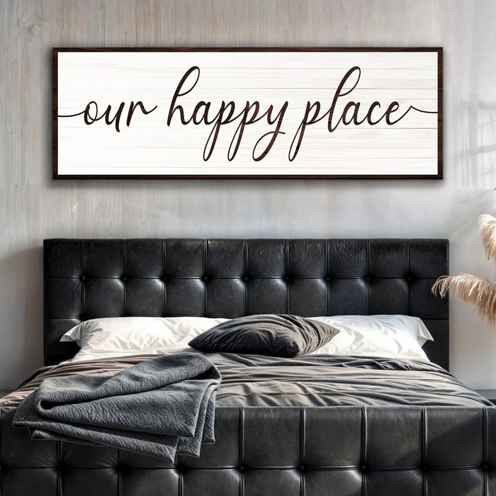 Our Happy Place Sign II by Tailored Canvases