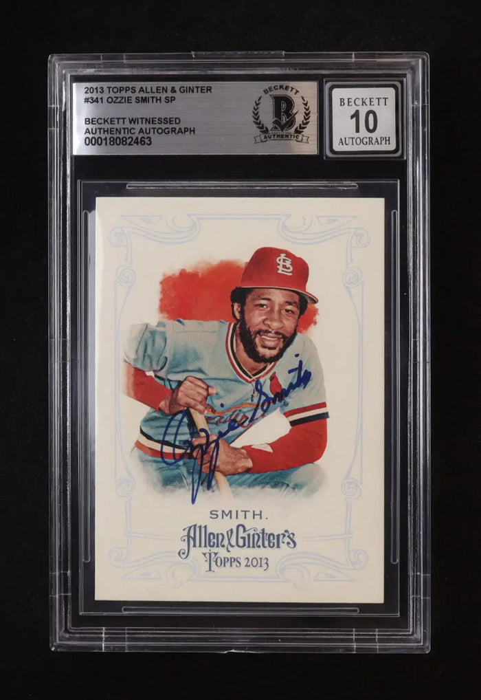 Ozzie Smith 2013 Topps Allen And Ginter Auto Beckett 10 by Price Is Right Miami