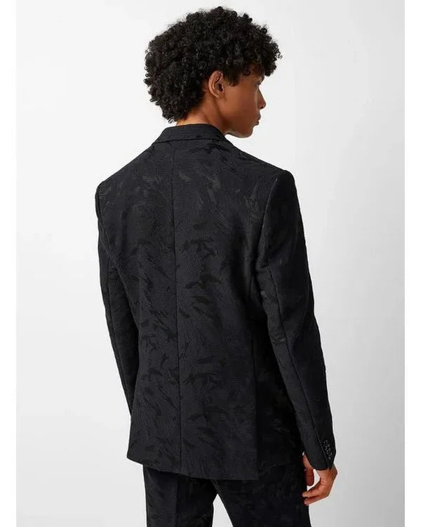 Tayion by Montee Holland Black Camo Double Breasted Blazer by Vanessa Jane