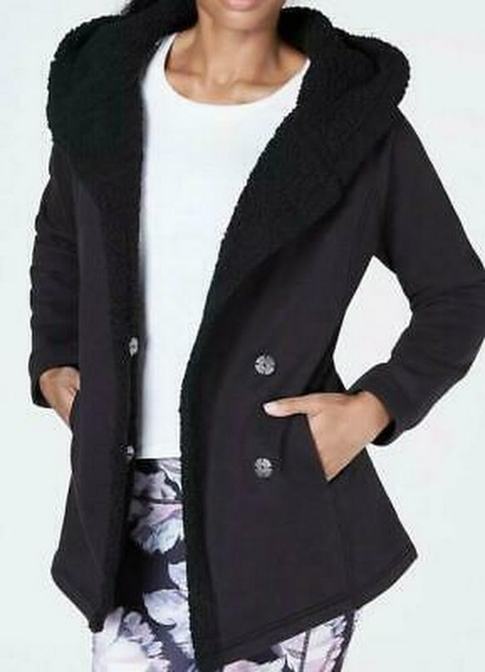 Ideology Womens Winter Faux Fur Jacket, Large by Vanessa Jane