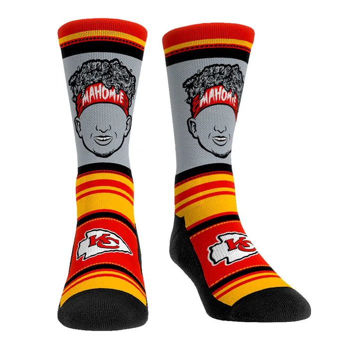Patrick Mahomes - Kansas City Chiefs - Superstar Stripes by Rock 'Em Socks