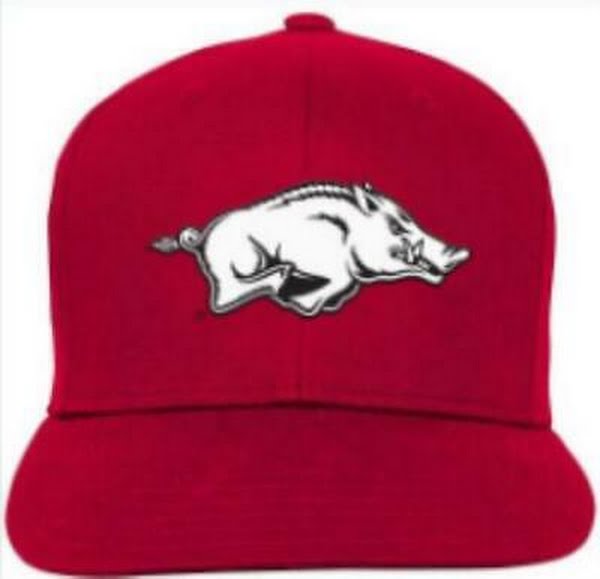 NCAA Arkansas Razorbacks Team Flat Brim Snapback Hat, Youth One Size by Vanessa Jane