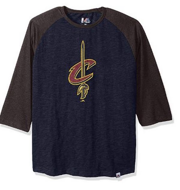 NBA Cleveland Cavaliers Children's NBA Youth 3/4 Sleeve Shirt Navy, Size Large by Vanessa Jane