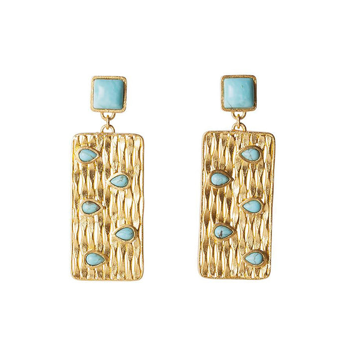 Peekaboo Earring - Turquoise by Christina Greene
