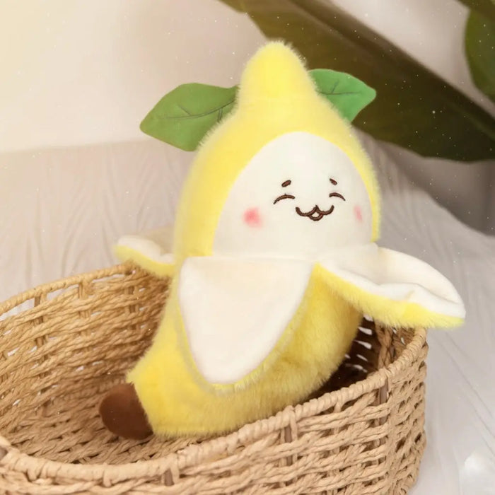 Peeled Banana Plush Toy | Soft & Cuddly Stuffed Animal by ozznekshoes
