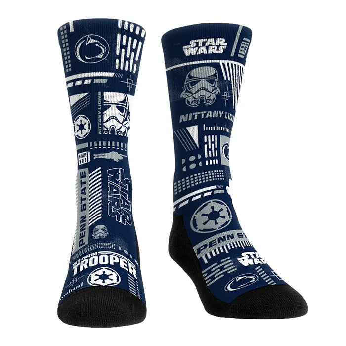 Penn State Nittany Lions - Star Wars - Stormtrooper Pattern by Rock 'Em Socks