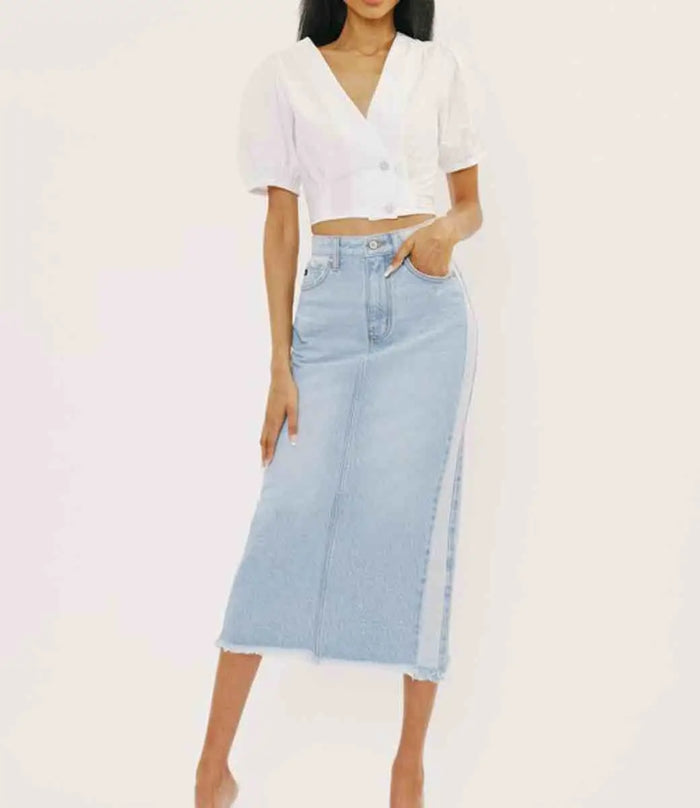 Penny Midi Skirt - Light by Boutique 23