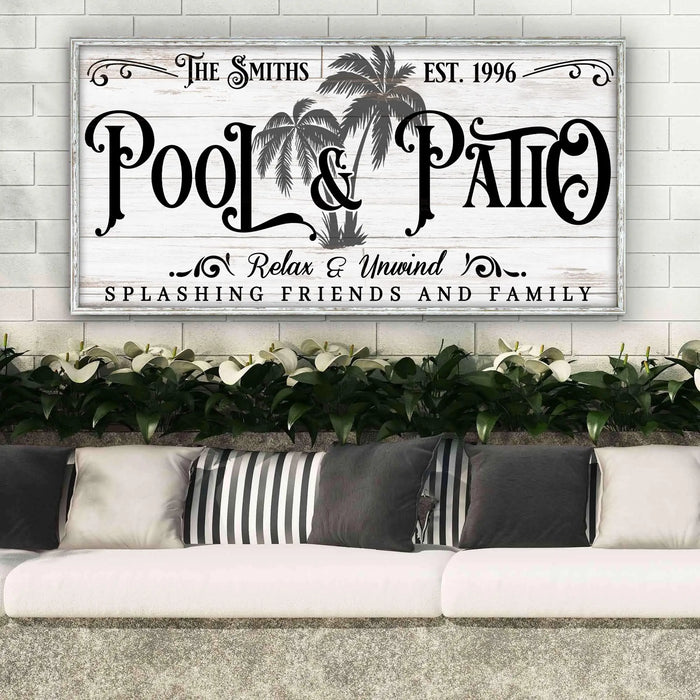 Personalized Pool & Patio Sign VI by Tailored Canvases
