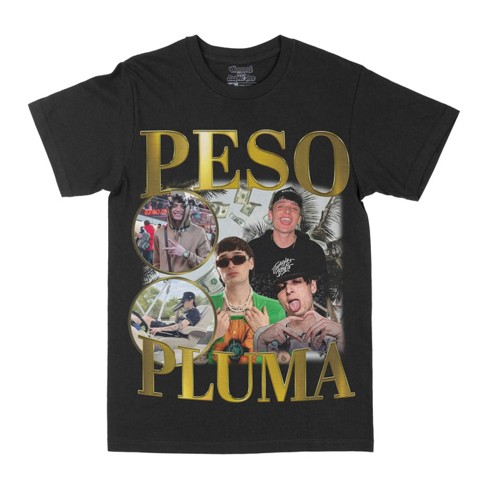 Peso Pluma Gold Graphic Tee by Obsessed with graphic tees