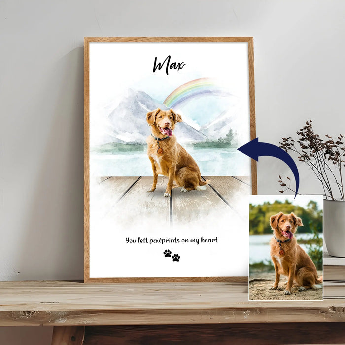 Pet Memorial Rainbow Bridge Sign by Tailored Canvases