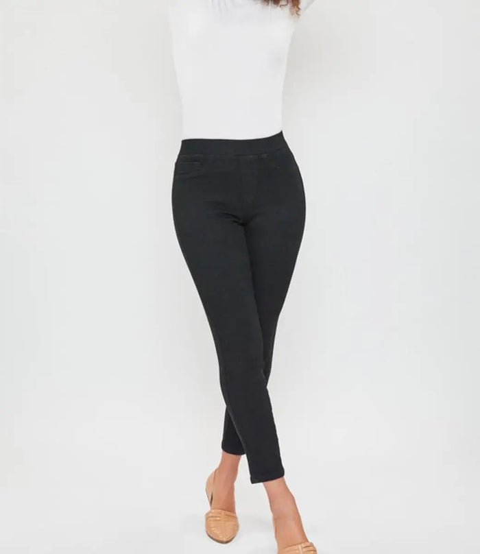 Petite High Rise Jegging - Black by Boutique 23