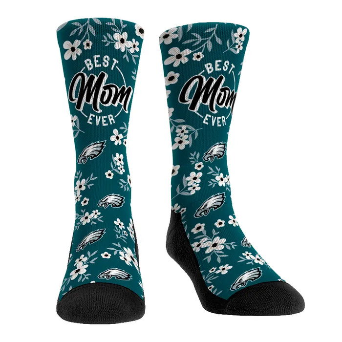 Philadelphia Eagles - Best Mom Floral by Rock 'Em Socks