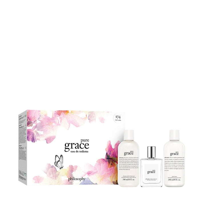Philosophy Pure Grace EDT Gift Set Trio (Limited Edition) by Nava Beauty