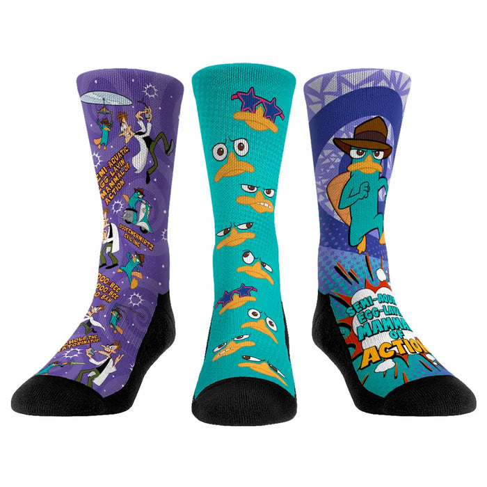 Phineas and Ferb - Platypus 3-Pack by Rock 'Em Socks
