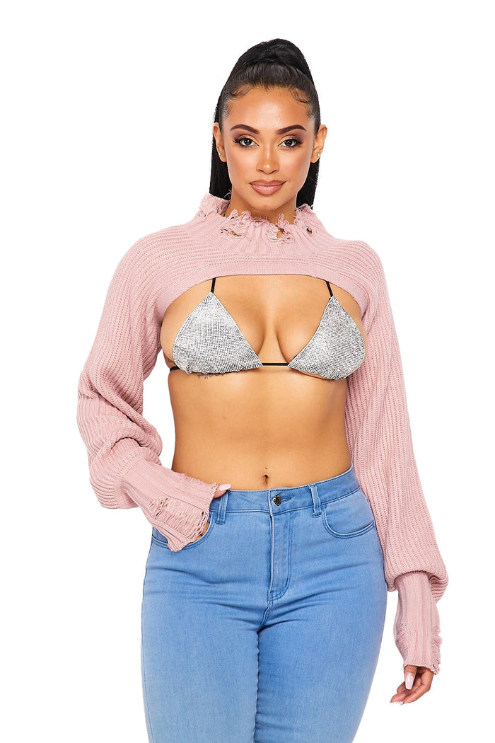 Sleeve Only Sweater by The House of Stylez