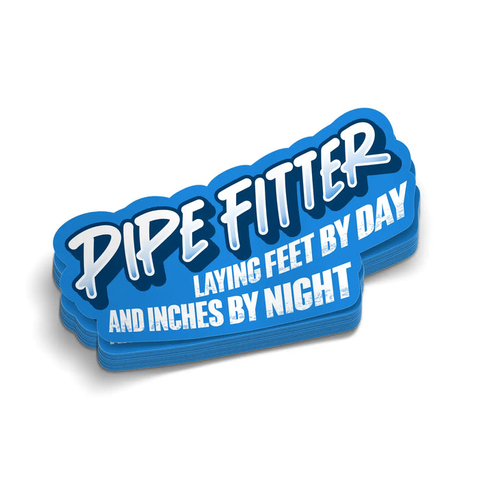 Pipe Fitter By Day - Hard Hat Decal by Armed American Supply