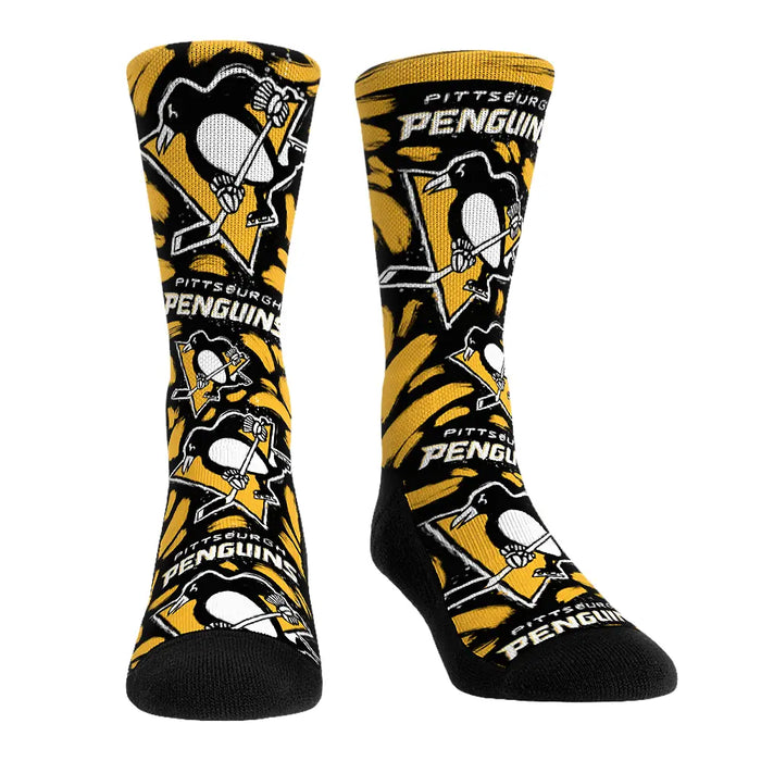 Pittsburgh Penguins - Logo Paint by Rock 'Em Socks