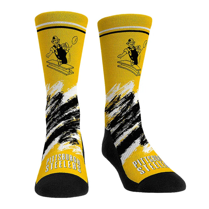 Pittsburgh Steelers - Throwback Paint by Rock 'Em Socks