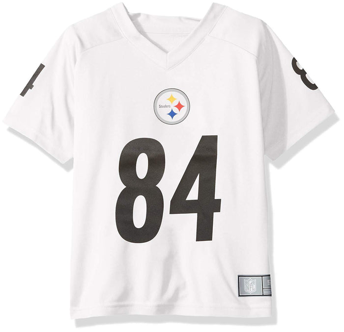 NFL Pittsburgh Steelers Antonio Brown Boys V-Neck Performance Jersey Tee, M 5-6 by Vanessa Jane