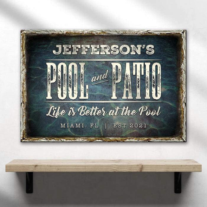 Pool And Patio Sign by Tailored Canvases