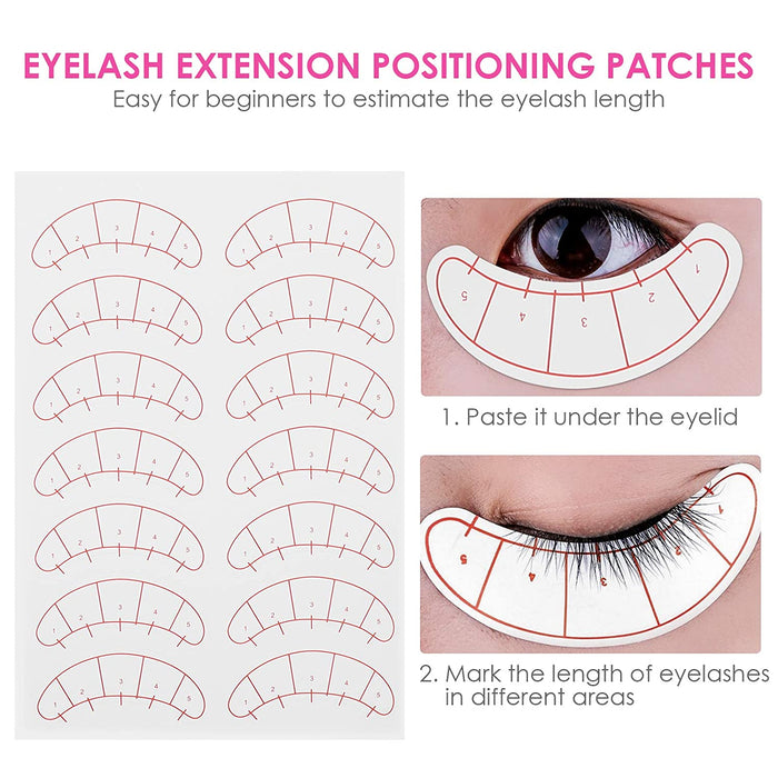 VIP Lash Positioning Paper Sticker Wraps