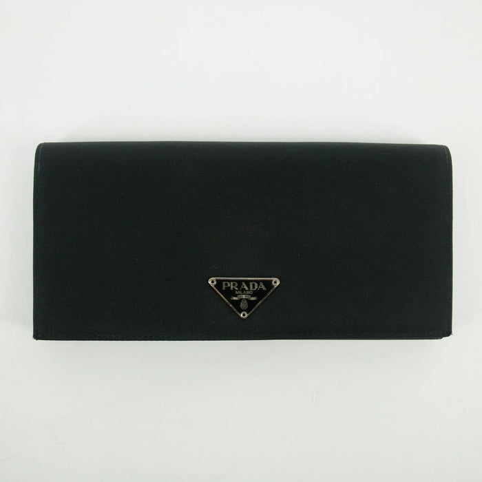 Prada Black Tessuto Nylon Long Wallet #2649 by Bolt Boutique