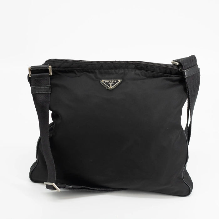 Prada Nylon Black Messenger Crossbody Bag #1767 by Bolt Boutique