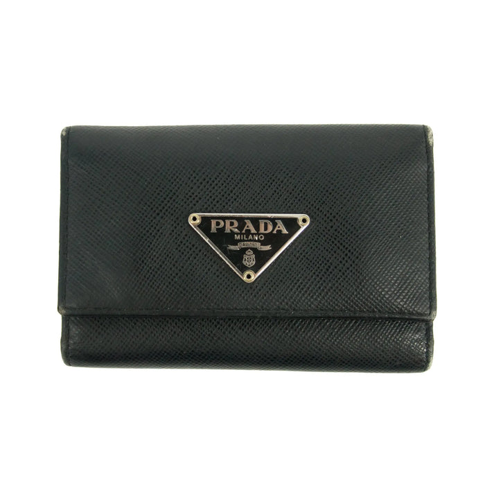Prada Saffiano Leather Black Key Holder #3255 by Bolt Boutique