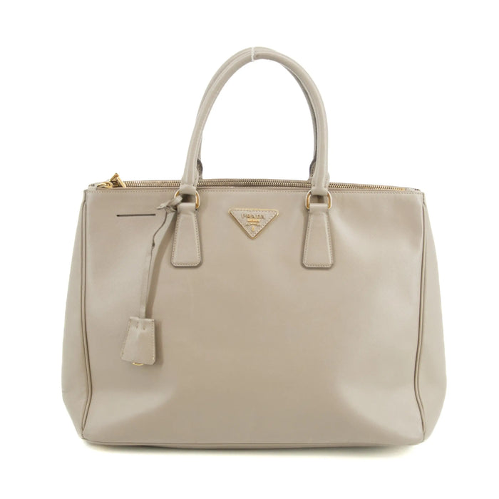 Prada Saffiano Vitello Grey Galleria Tote Bag Large #3233 by Bolt Boutique