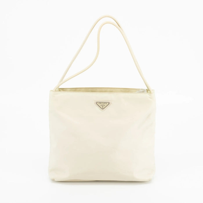 Prada White Nylon Tessuto Tote Bag #1883 by Bolt Boutique