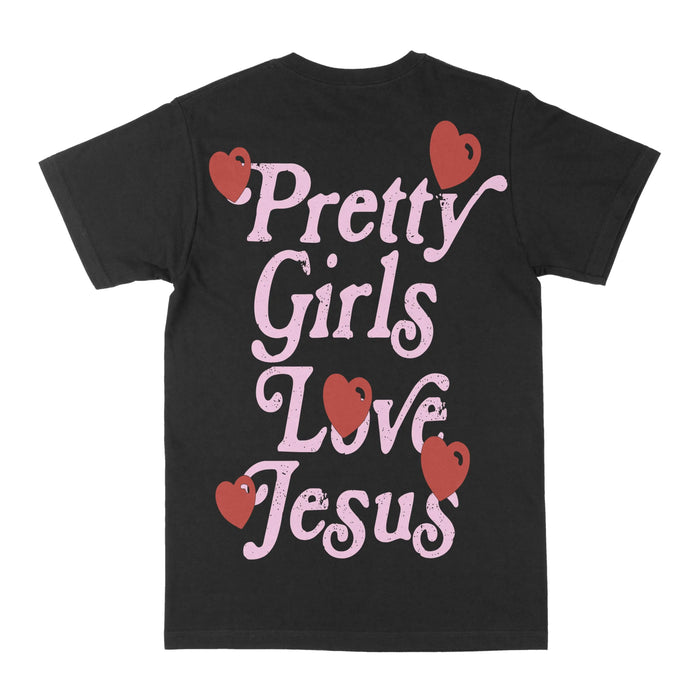 Pretty Girls Love Jesus Graphic Tee by Obsessed with graphic tees