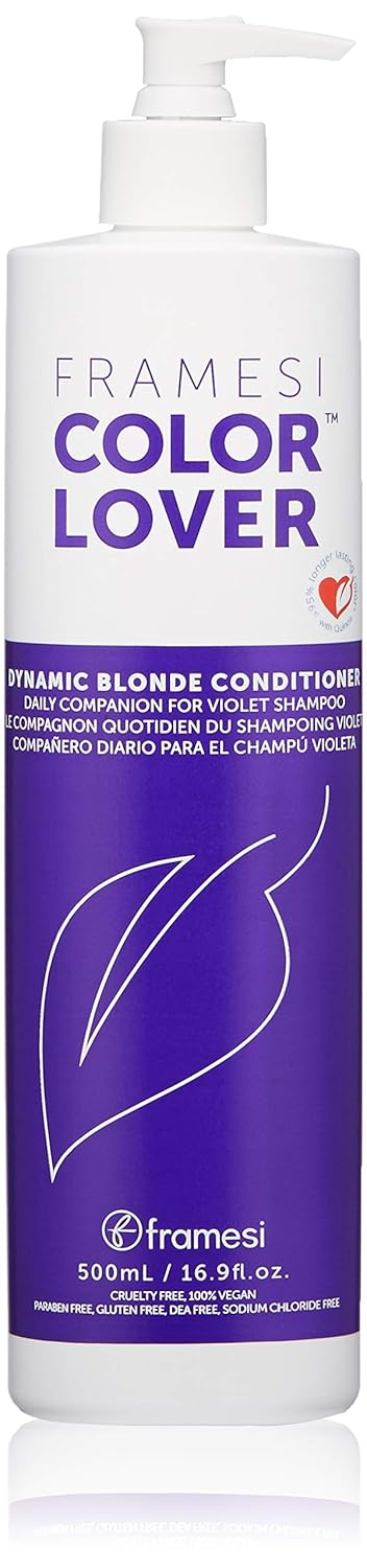 Framesi Color Lover Dynamic Blonde Conditioner, Purple Conditioner, Sulfate Free Conditioner, Color Treated Hair by Price Is Right Miami