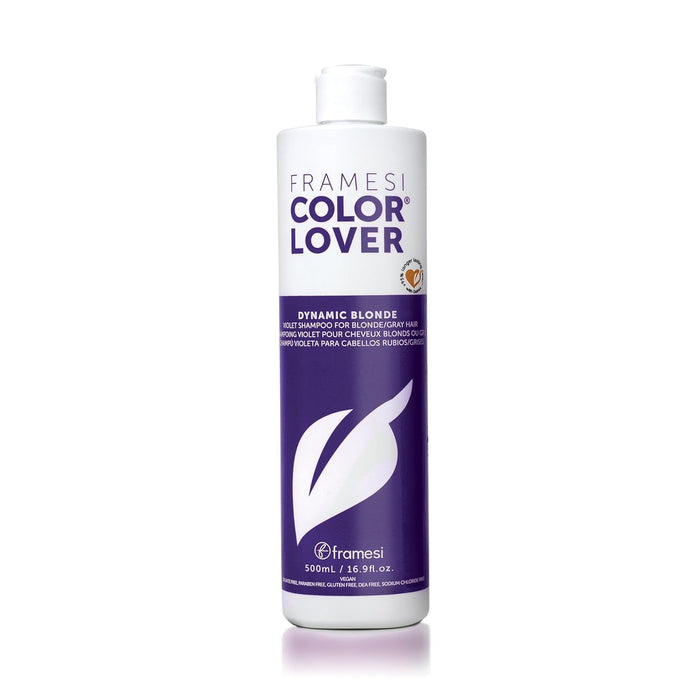 FRAMESI Color Lover Dynamic Blonde Purple Shampoo, Sulfate Free Shampoo, Color Treated Hair by Price Is Right Miami