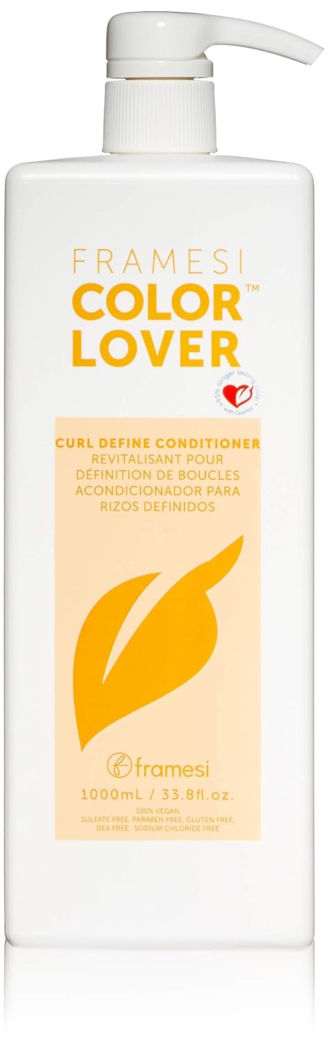 Framesi Color Lover Curl Define Conditioner, Conditioner for Curly Hair with Quinoa, Color Treated Hair by Price Is Right Miami