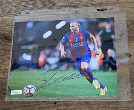 Andrés Iniesta Signed 8x10 Photo (COA) by Price Is Right Miami